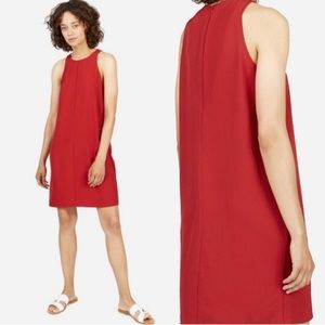 Everlane Japanese GoWeave High Neck Tank Dress Red Size 8 NWOT